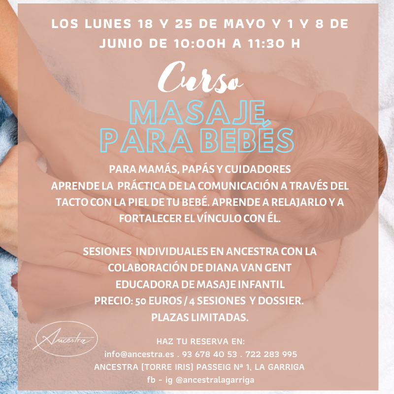 Masaje bebés fecha mayo